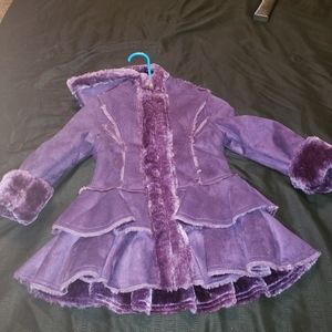 Girls suede coat